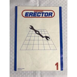 Vintage Meccano Erector Instruction Booklet/Manual ONLY Set #1